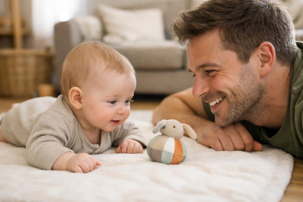 Baby mit 4 Monaten: Entwicklung, Schlaf, Trinken und die U4